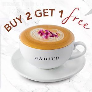 HABITŪ BUY 2 GET 1 FREE COFFEE 31/Jan