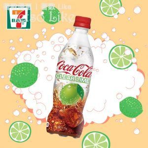 7-Eleven 日本直送 可口可樂透明青檸檬味汽水