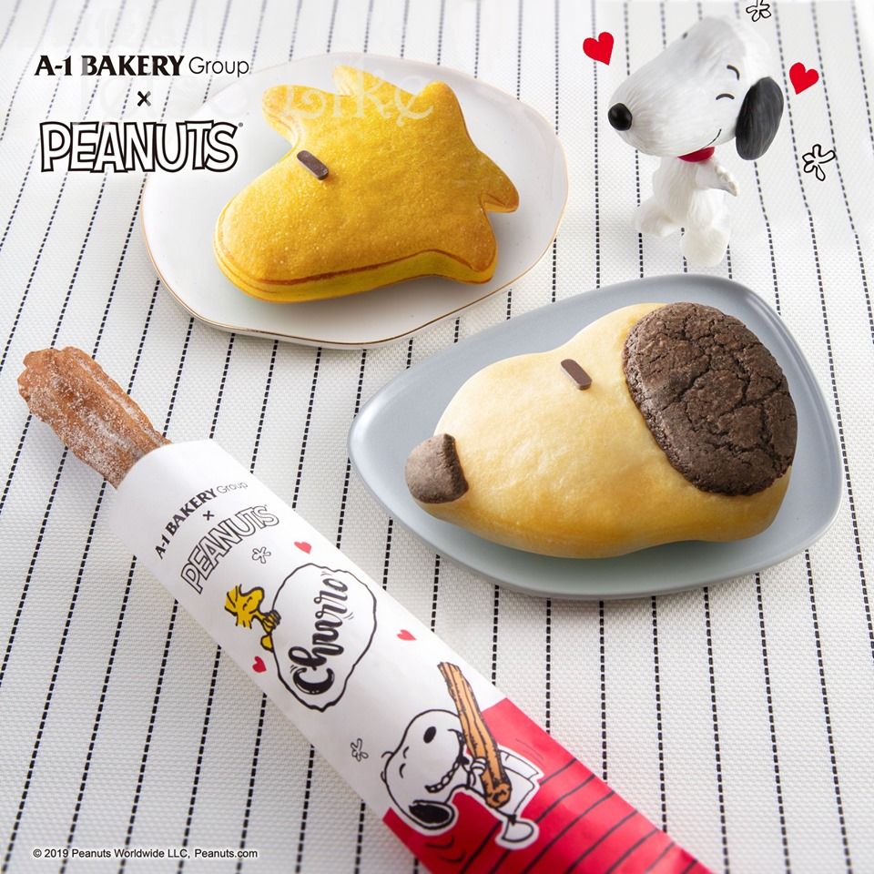 A-1 Bakery Snoopy Woodstock 超萌麵包組合