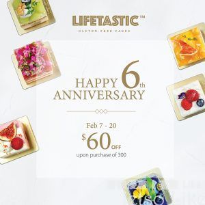 LIFETASTIC 6周年優惠 蛋糕$60折扣優惠